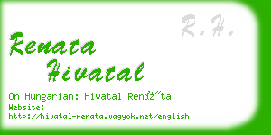 renata hivatal business card